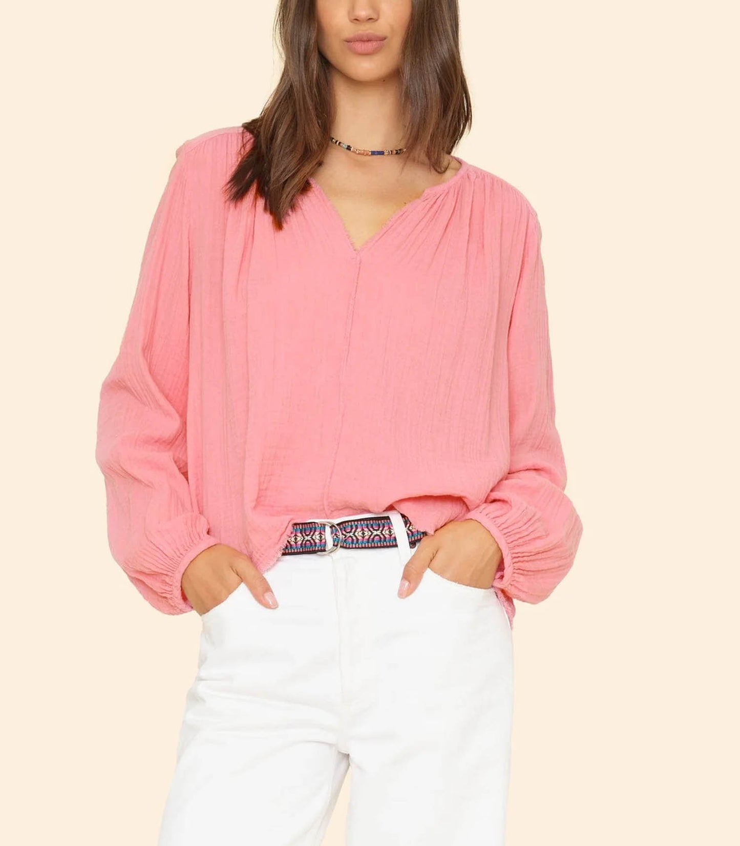 Blouse Hortense Pink Charm