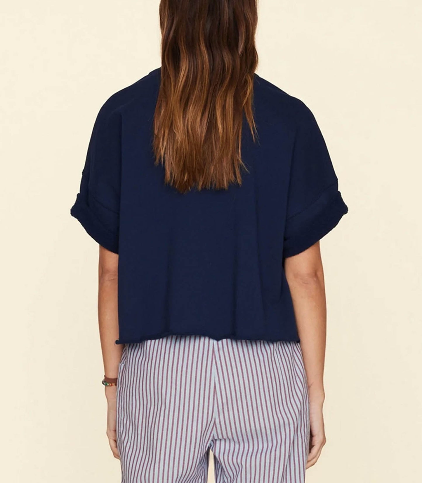 Sweat-shirt à Manches Courtes Romeo Navy