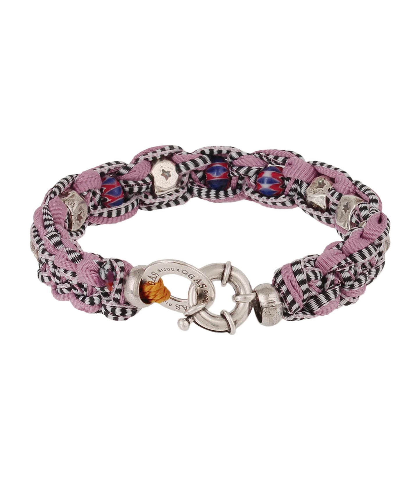 Bracelet Fabrik grand modèle argenté Rose