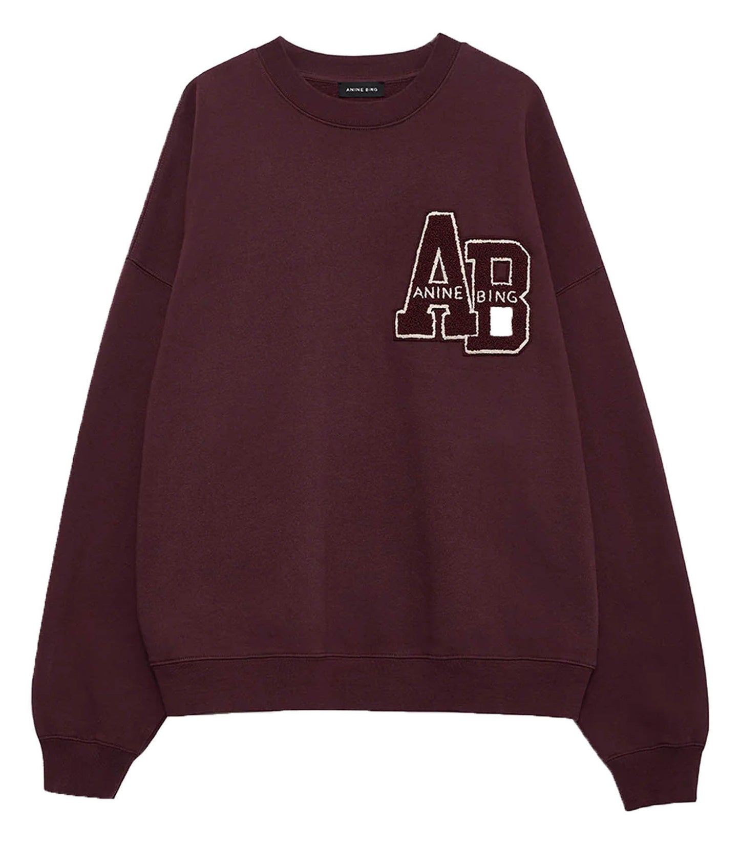 Sweat-shirt Miles Oversized Dark Burgundy
