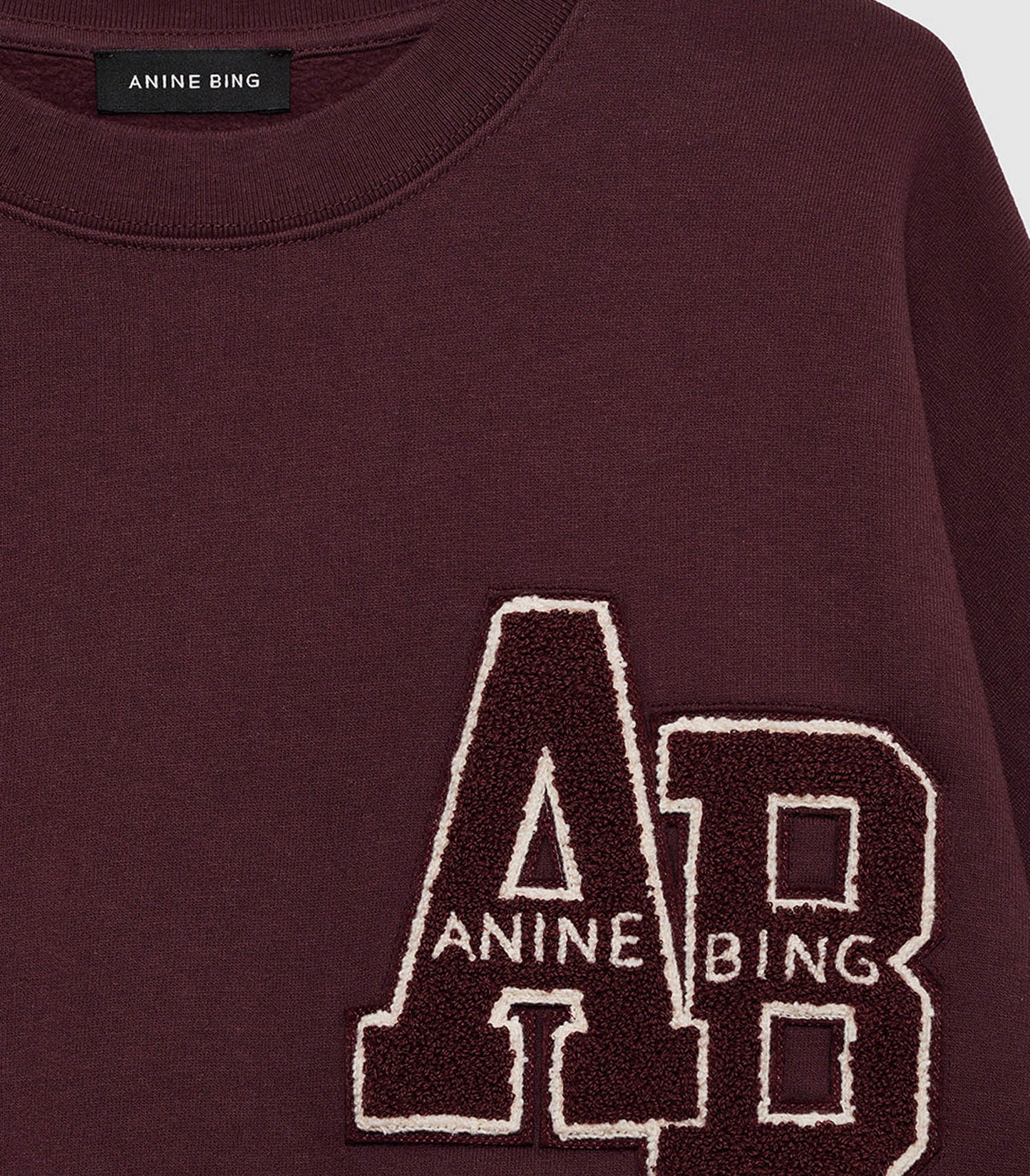 Sweat-shirt Miles Oversized Dark Burgundy