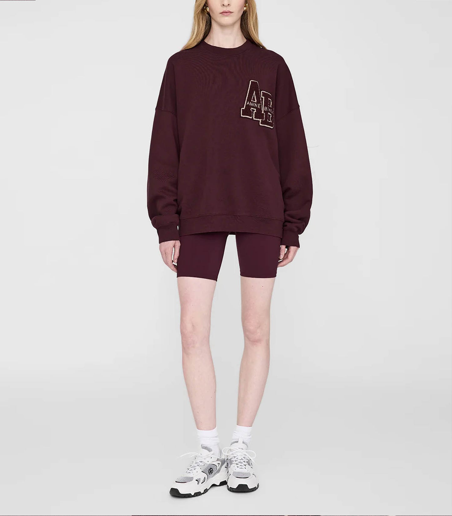 Sweat-shirt Miles Oversized Dark Burgundy