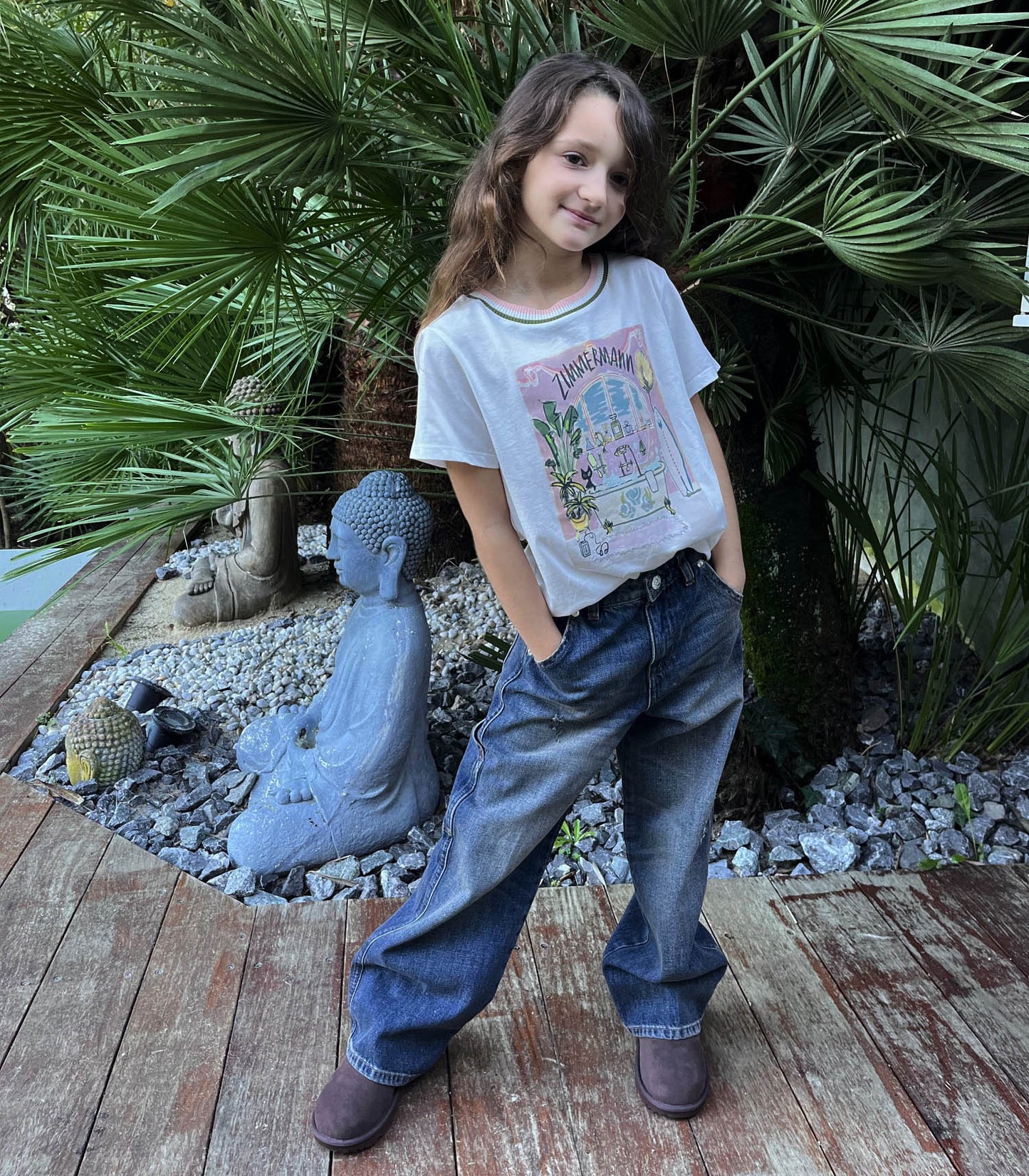 Tee-Shirt Enfant Ottie Printed Blanc