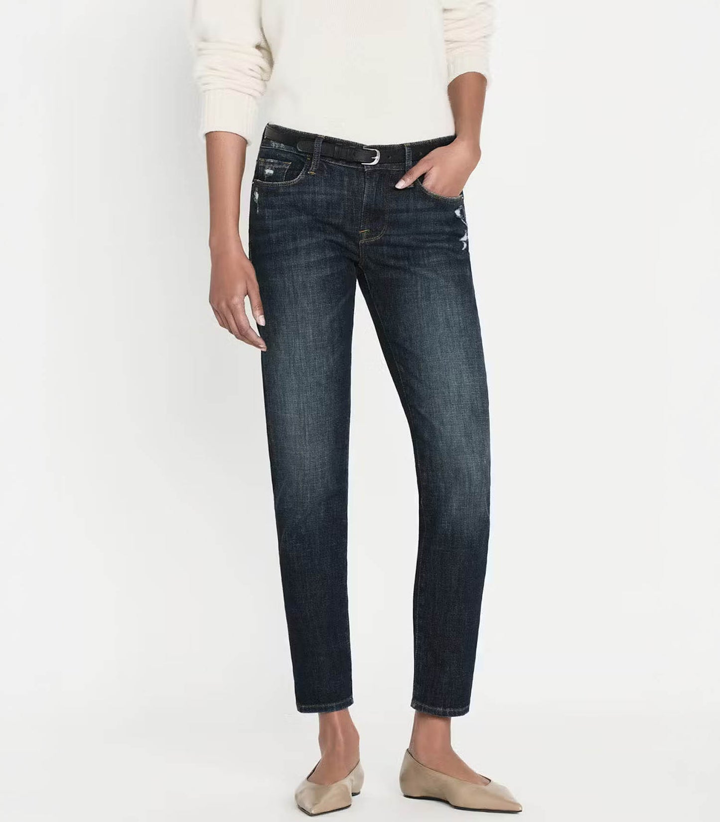 Jean Le Garçon Crop Covant Denim
