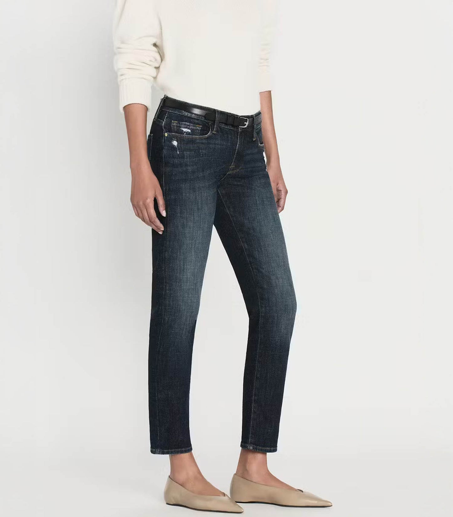 Jean Le Garçon Crop Covant Denim