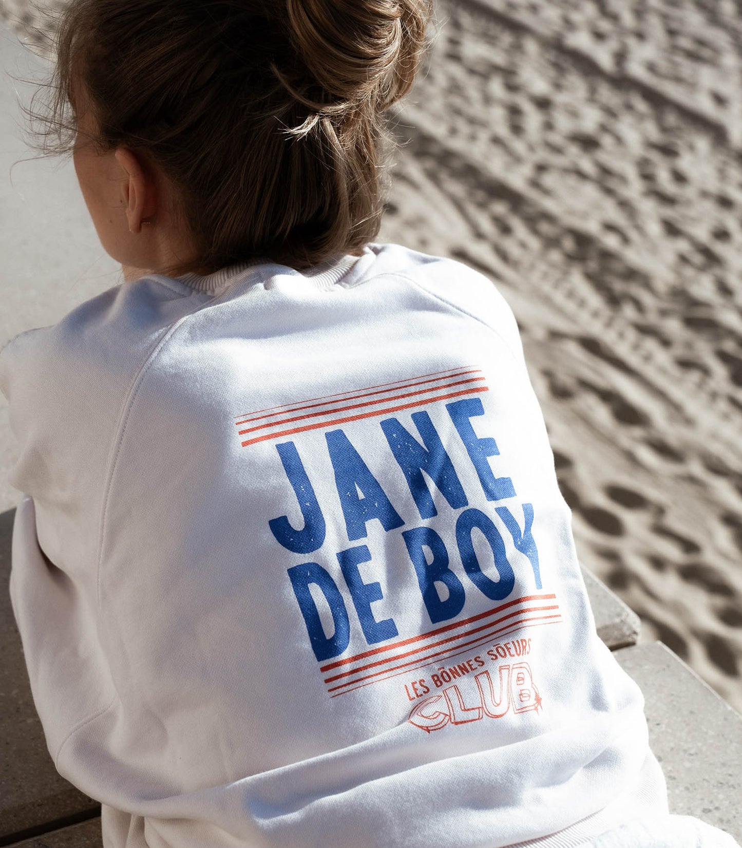 Sweat Vintage écru x Jane de Boy