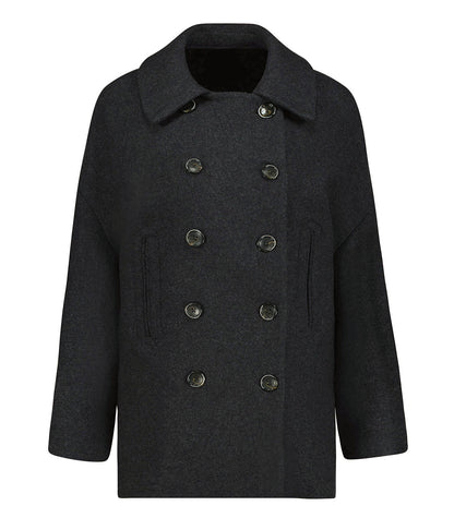 Manteau Court Marina Gris Foncé