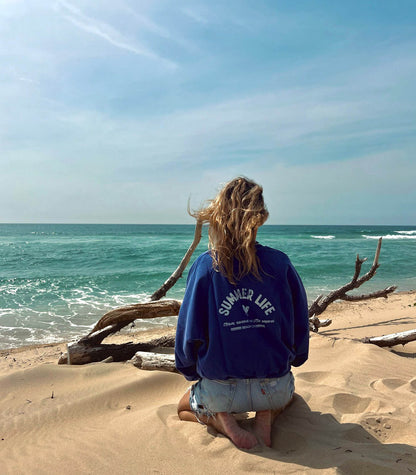 Sweat-shirt Oversized Baywatch Bleu