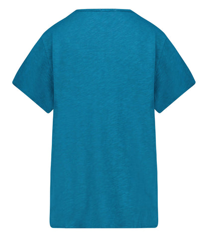 Tee-shirt Sonoma manches courtes Col V Pétrole Vintage
