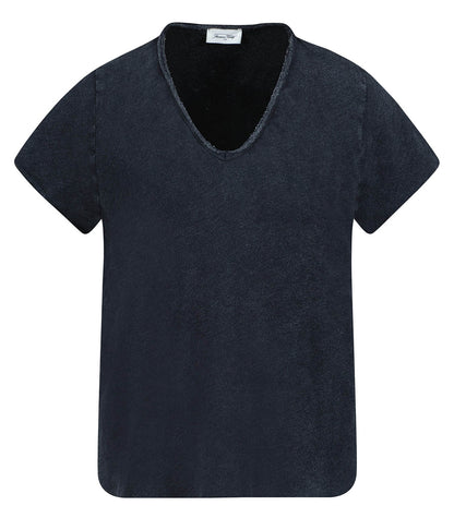 Tee-shirt Sonoma Manches Courtes Col V Noir Vintage