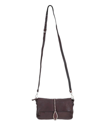 Sac Baguette Cuir Brun