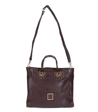 Sac Bandoulière en Cuir Marron