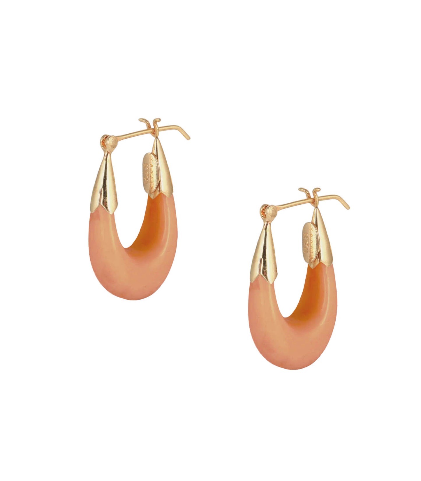 Boucles d'oreilles Écume petit modèle Rouille