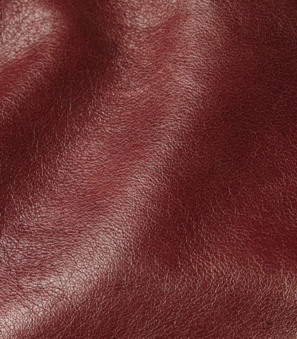 Veste en Cuir Syrah Rouge