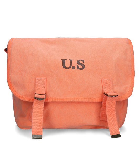 Sac U.S grand toile orange néon